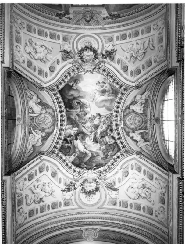 Storie di San Nicola di Bari, Virtù Cardinali e Virtù Teologali - Chiesa di san Nicola dei Lorenesi, Roma